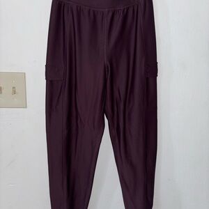 Old Navy Active Maroon Extra High Rise Jogger